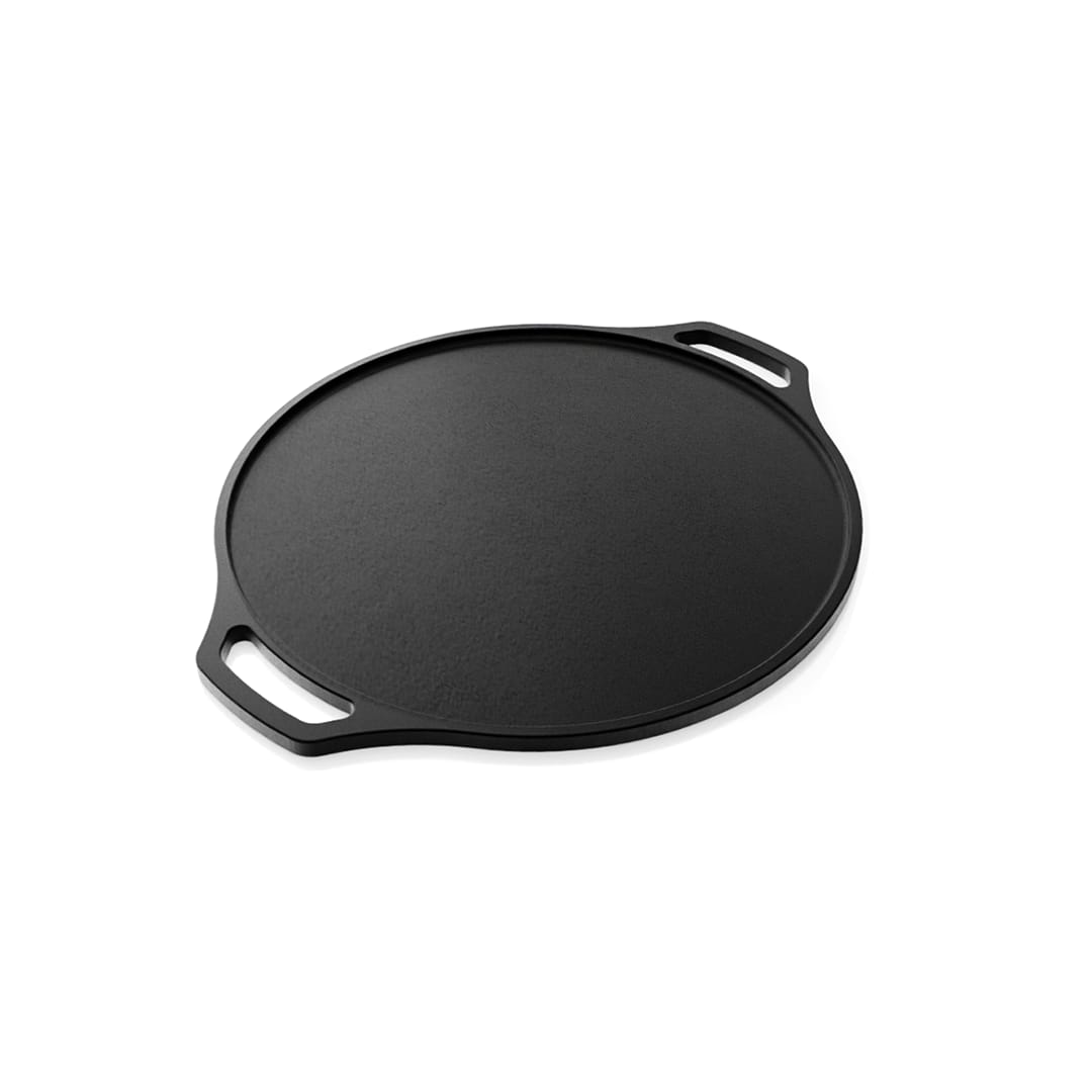 Premium Smooth Finish Cast Iron Dosa Tawa 12 inch Double Handle ( Pre Seasoned Ready to Use Induction Friendly )